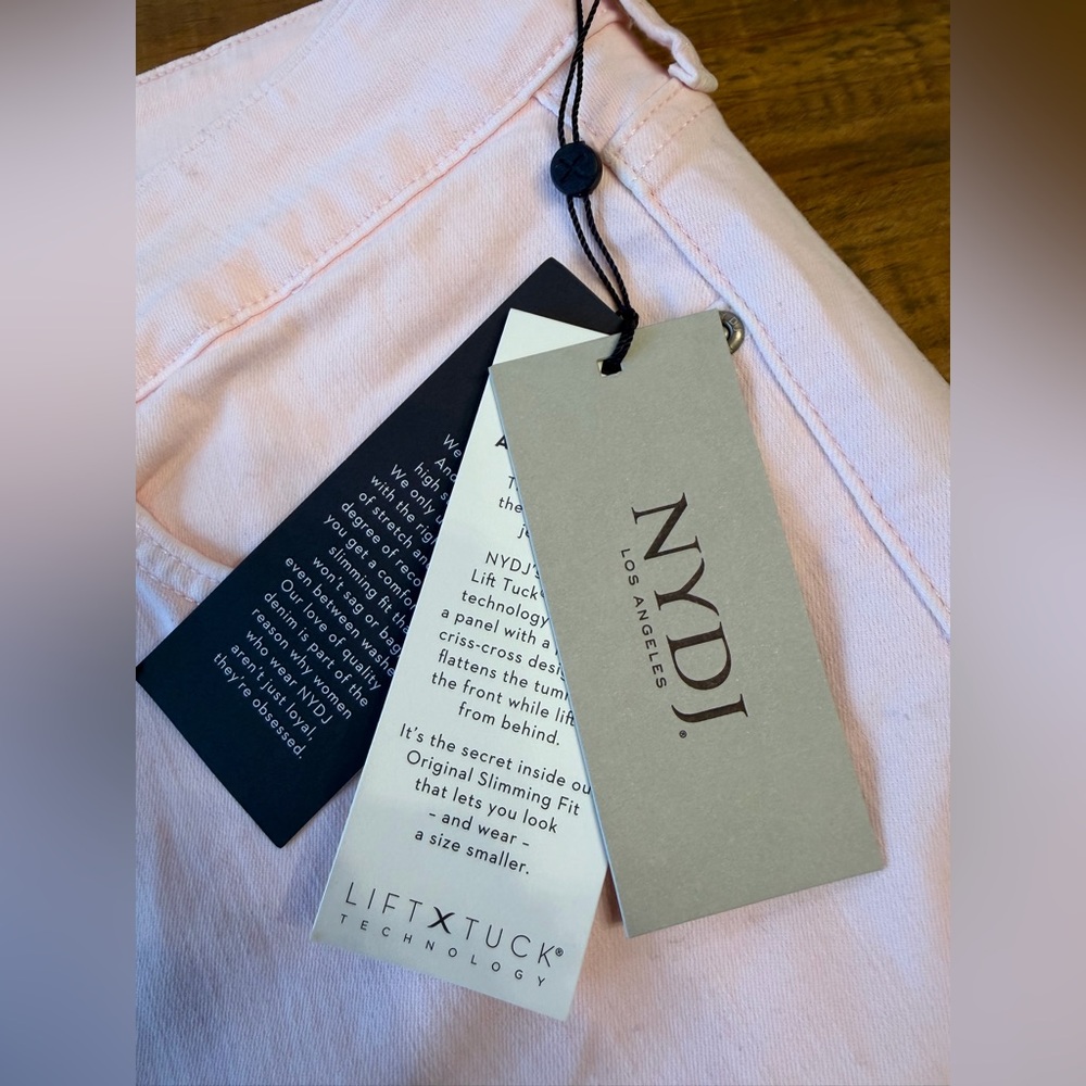 Pale Pink NYDJ Alina Ankle Jeans 18W NWT - Picture 7 of 10